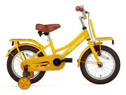 Decathlon SuperSuper Cooper Bamboo Kinderfiets - 20 inch - Geel aanbieding