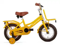 Decathlon SuperSuper Cooper Bamboo Kinderfiets - 20 inch - Geel aanbieding