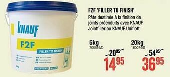 HandyHome F2f filler to finish aanbieding