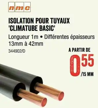HandyHome Isolation pour tuyaux climatube basic aanbieding