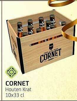 BelBev Cornet Houten Krat aanbieding