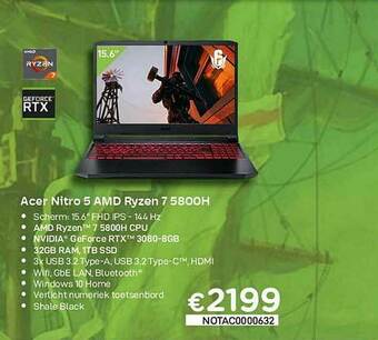 CompuDeals Acer Nitro 5 Amd Ryzen 7 aanbieding