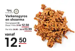Sligro Varkensgyros en shoarma aanbieding