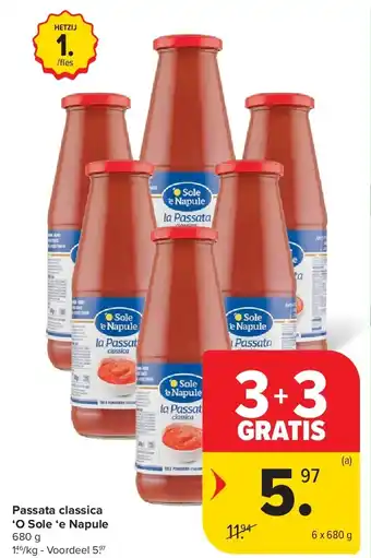 Carrefour Passata classica ‘O Sole ‘e Napule aanbieding
