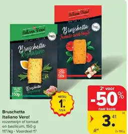 Carrefour Bruschetta Italiano Vero! aanbieding