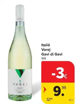 Carrefour Italië Varej Gavi di Gavi aanbieding