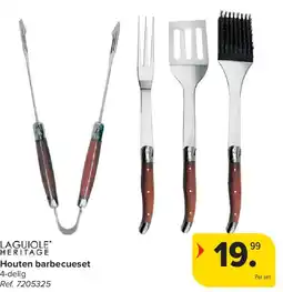 Carrefour Houten barbecueset aanbieding