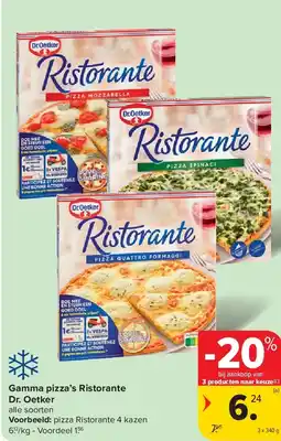 Carrefour Gamma pizza’s Ristorante Dr. Oetker aanbieding