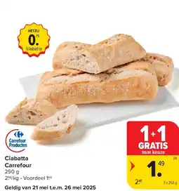 Carrefour Ciabatta Carrefour aanbieding