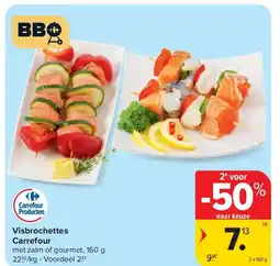 Carrefour Visbrochettes Carrefour aanbieding
