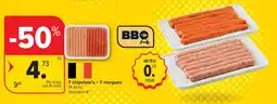 Carrefour 7 chipolata’s + 7 merguez aanbieding