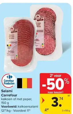 Carrefour Salami Carrefour aanbieding