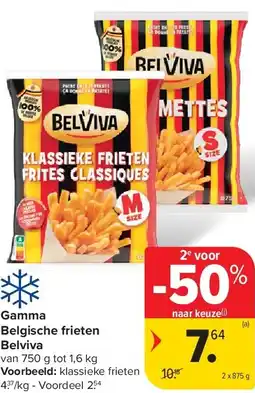 Carrefour Gamma Belgische frieten Belviva aanbieding
