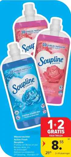 Carrefour Wasverzachter Active Fresh Soupline aanbieding