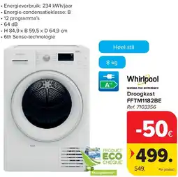Carrefour Droogkast FFTM1182BE aanbieding