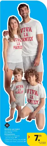 Carrefour Shortama voor baby’s aanbieding