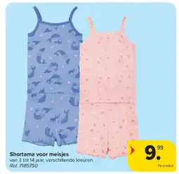 Carrefour Shortama voor meisjes aanbieding