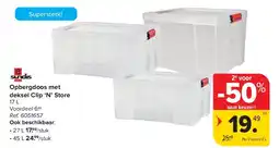 Carrefour Opbergdoos met deksel Clip ‘N’ Store aanbieding