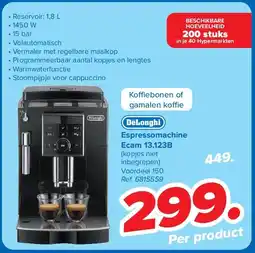 Carrefour Espressomachine Ecam 13.123B aanbieding