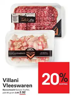 Sligro Villani Vleeswaren aanbieding