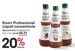Sligro Knorr Professional Liquid concentrate aanbieding