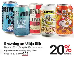 Sligro Brewdog en Uiltje Blik aanbieding