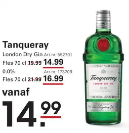 Sligro Tanqueray London Dry Gin aanbieding