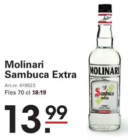 Sligro Molinari Sambuca Extra aanbieding