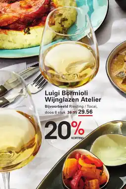 Sligro Luigi bormioli wijnglazen atelier aanbieding