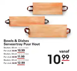 Sligro Bowls & Dishes Serveertray Puur Hout aanbieding