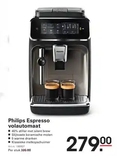 Sligro Philips Espresso volautomaat aanbieding
