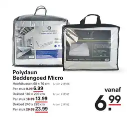 Sligro Polydaun Beddengoed Micro aanbieding