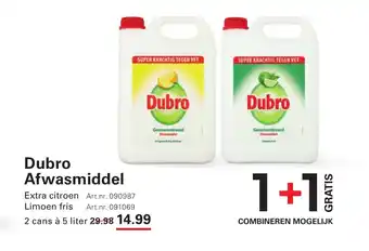 Sligro Dubro Afwasmiddel aanbieding