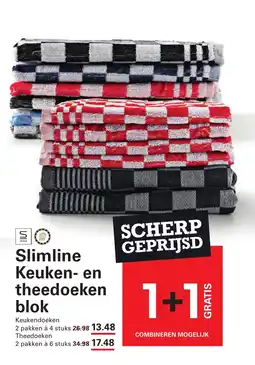 Sligro Slimline Keuken en theedoeken blok aanbieding
