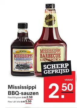 Sligro Mississippi BBQ sauzen aanbieding
