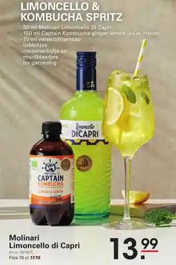 Sligro Molinari Limoncello di Capri aanbieding