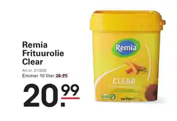 Sligro Remia frituurolie clear aanbieding