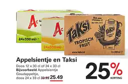 Sligro Appelsientje en taksi aanbieding