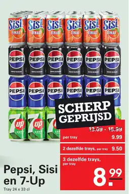 Sligro Pepsi,sisi, en 7 up aanbieding