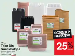 Sligro Take dis snackbakjes aanbieding