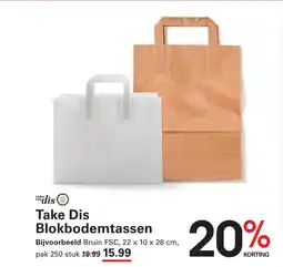 Sligro Take dis blokbodemtassen aanbieding