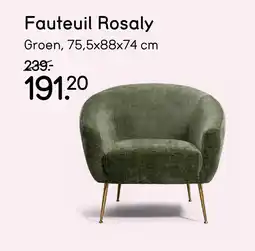 Leen Bakker Fauteuil Rosaly aanbieding