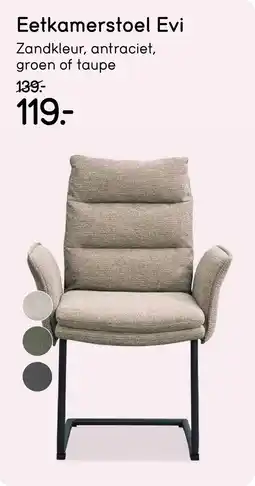 Leen Bakker Eetkamerstoel Evi aanbieding