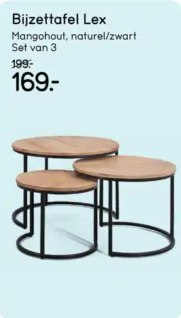 Leen Bakker Bijzettafel Lex aanbieding
