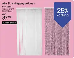 Leen Bakker Alle 2Liv vliegengordijnen aanbieding