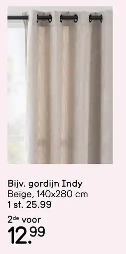 Leen Bakker Gordijn indy aanbieding