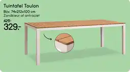 Leen Bakker Tuintafel Toulon aanbieding