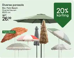 Leen Bakker Diverse parasols aanbieding