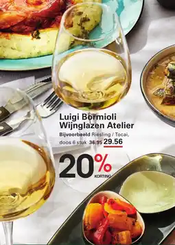 Sligro Luigi bormioli wijnglazen atelier aanbieding