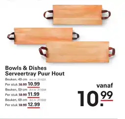 Sligro Bowls & Dishes Serveertray Puur Hout aanbieding